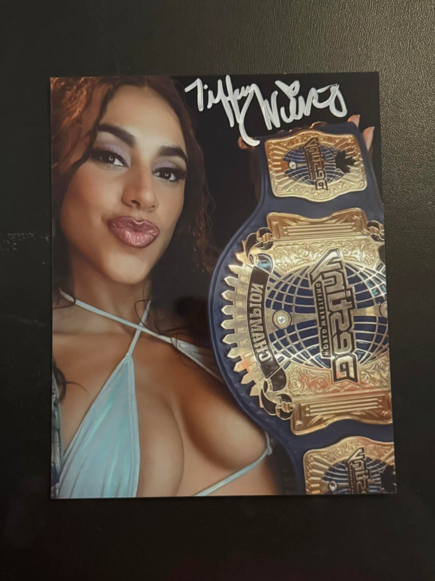 Tiffany Nieves Signed 8x10 Photo NWA AEW