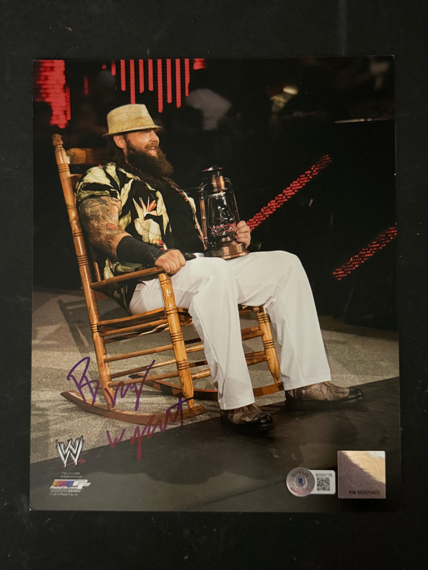 Bray Wyatt 8x10 Signed Official WWE Photofile Beckett Certified