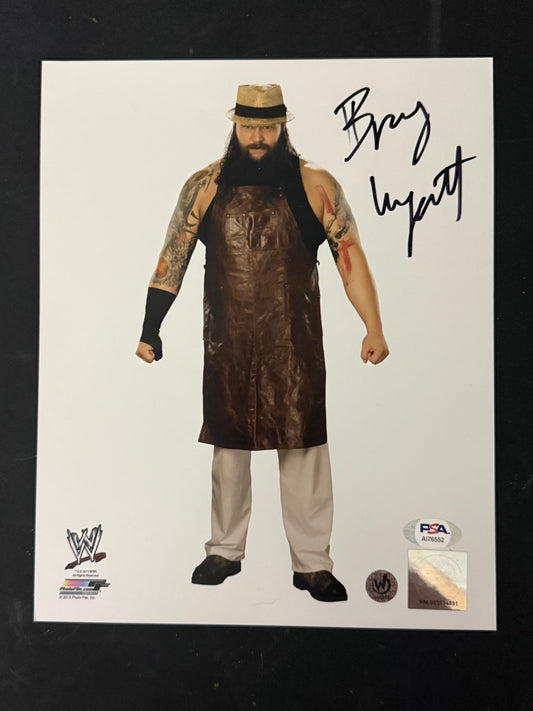 Bray Wyatt 8x10 Signed Official WWE Photofile PSA Certified