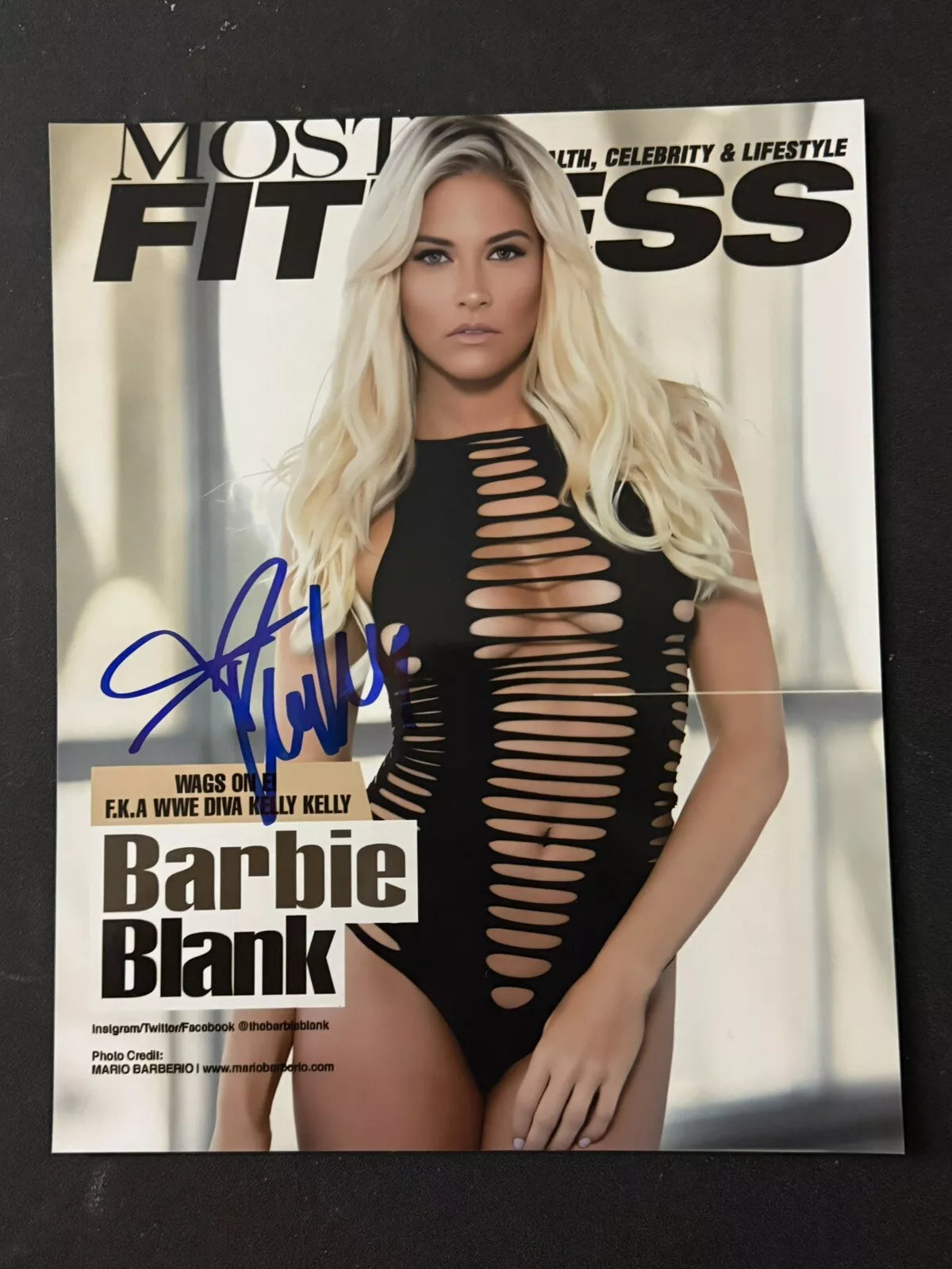 Kelly Kelly Signed 8x10 photo Impact WWE