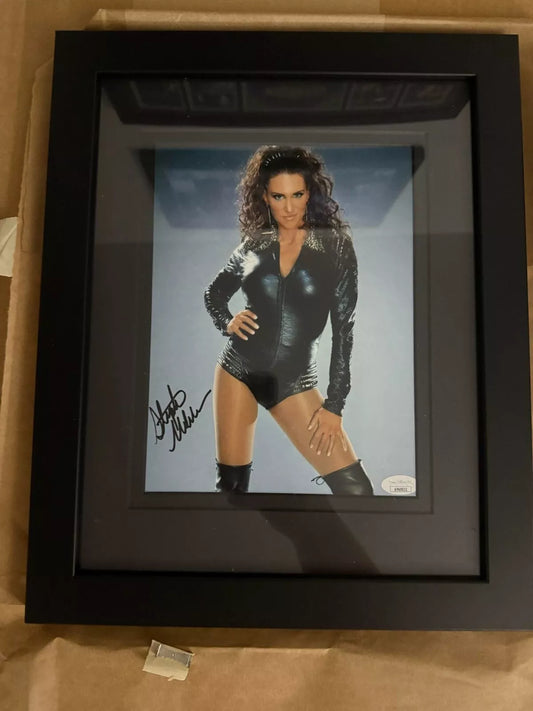 Stephanie McMahon Matted & Framed 8x10 to 11x14 Frame JSA Certified