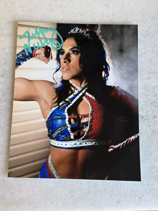 Tiffany Nieves Signed 8x10 Photo NWA AEW