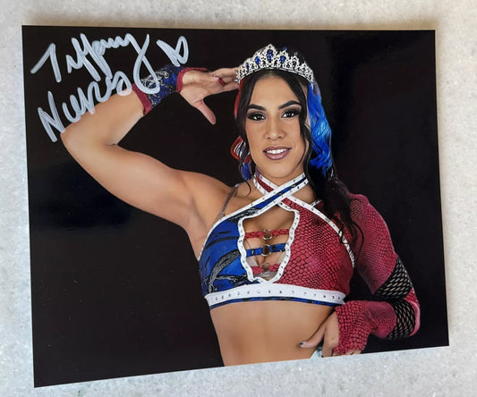 Tiffany Nieves Signed 8x10 Photo NWA AEW